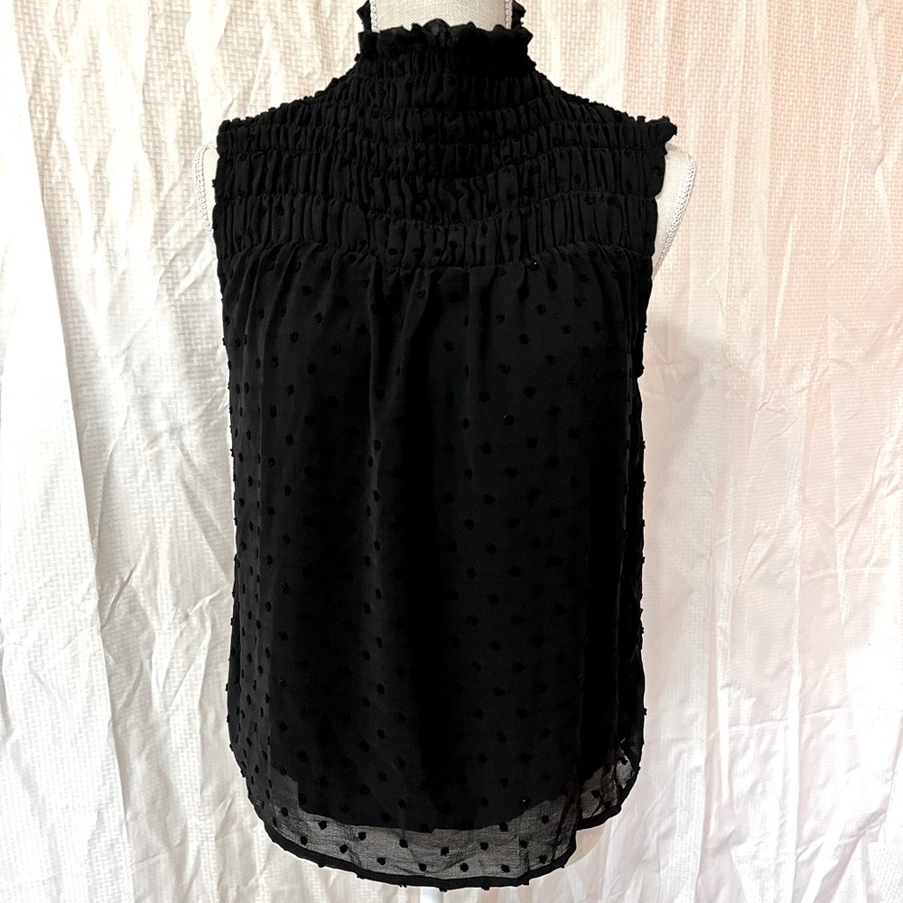 Mock neck blouse